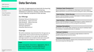 BMR Advisors - Data & Database Services | PDF