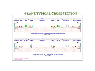 4-LANE TYPICAL CROSS SECTION
4-LANE TYPICAL CROSS SECTION
 