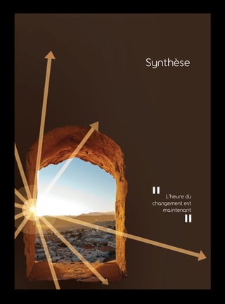 L’heure du
changement est
maintenant
Synthèse
 