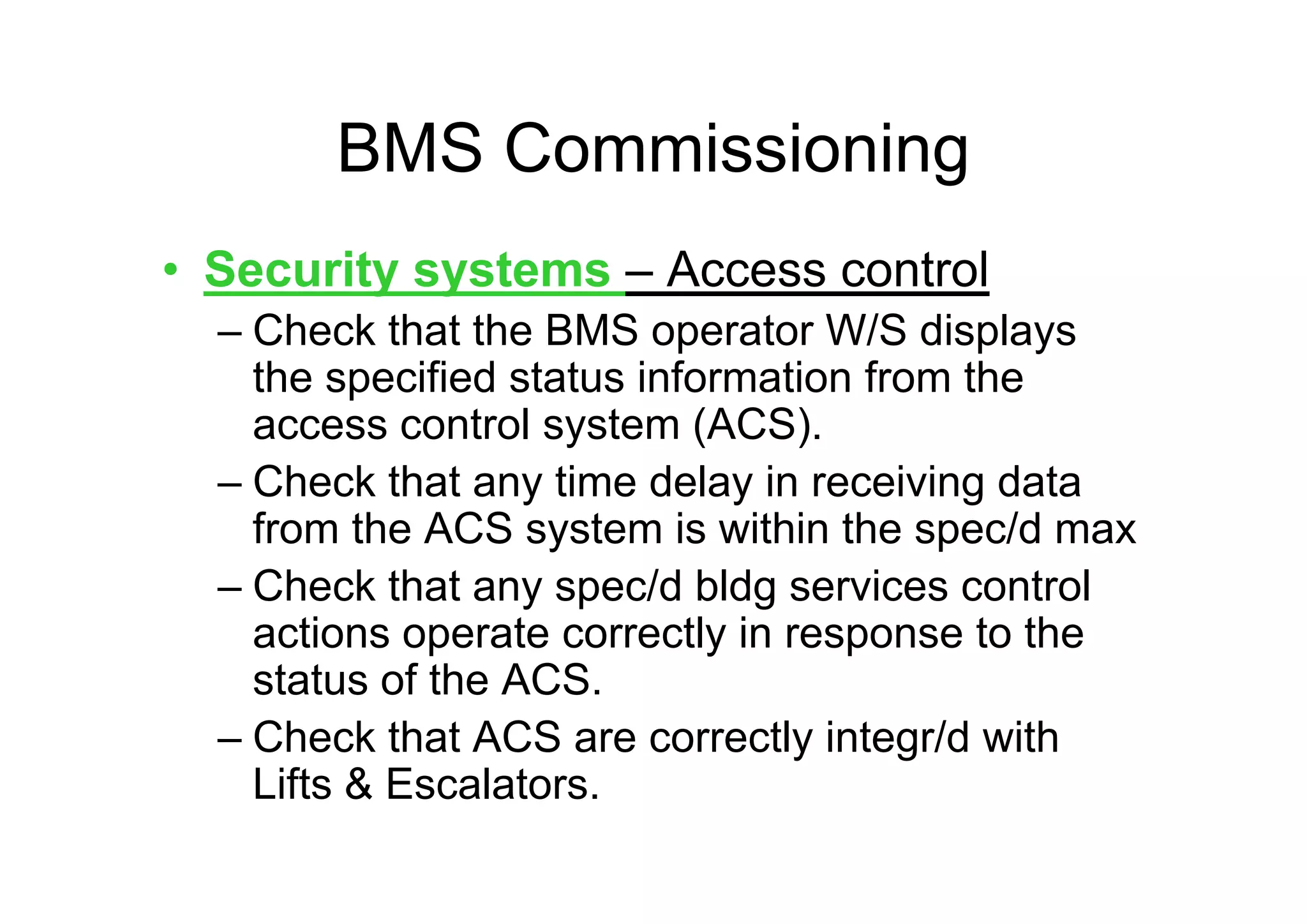 BMS COMMISSIONING CODE C_CIBSE | PPT