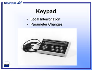 Keypad
• Local Interrogation
• Parameter Changes
 