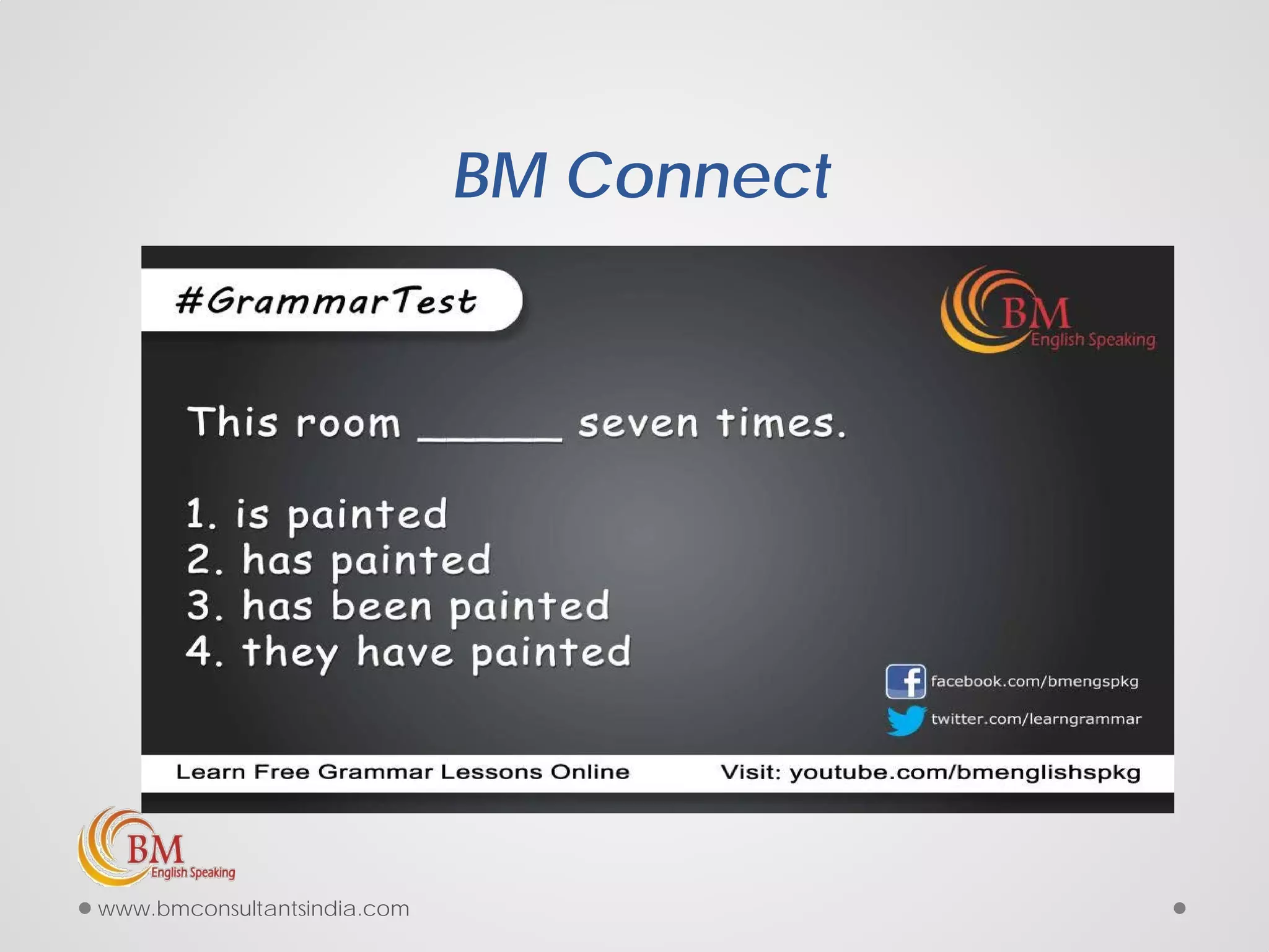 BM Connect
www.bmconsultantsindia.com
 