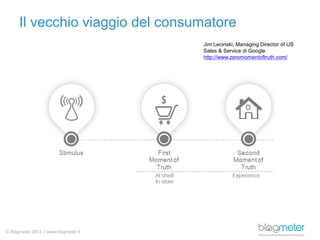 © Blogmeter 2013 I www.blogmeter.it
Il vecchio viaggio del consumatore
Jim Lecinski, Managing Director of US
Sales & Servi...