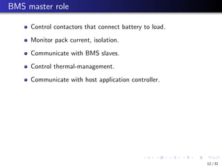 BATTERY MANAGEMENT SYSTEM (BMS) IN ELECTRIC VEHICLES | PDF