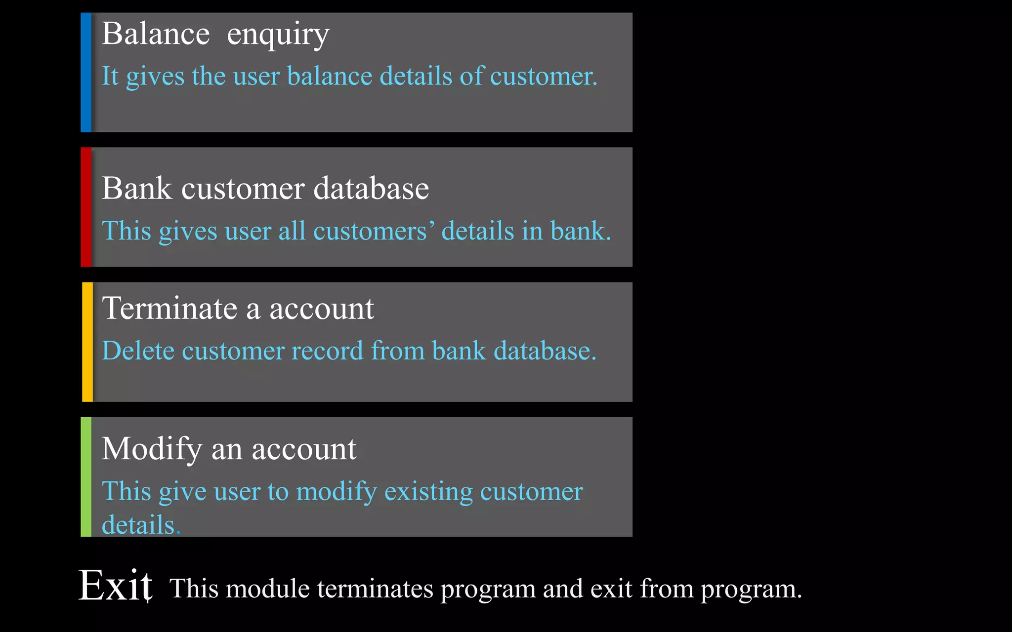 Banking Management System Project | PPTX