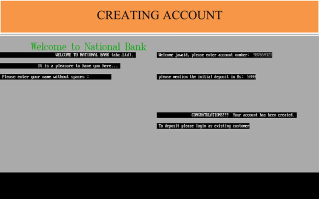 Banking Management System Project | PPTX