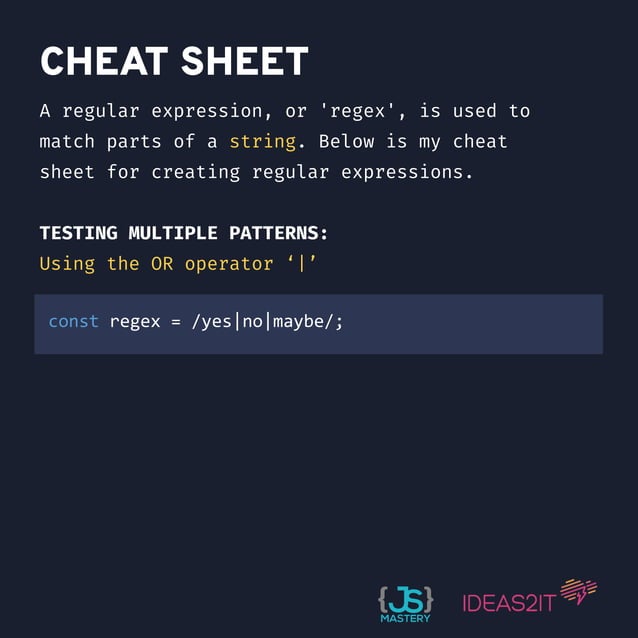 Regex cheatsheet part-1 | PDF