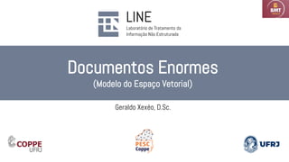 Documentos Enormes
(Modelo do Espaço Vetorial)
Geraldo Xexéo, D.Sc.
 