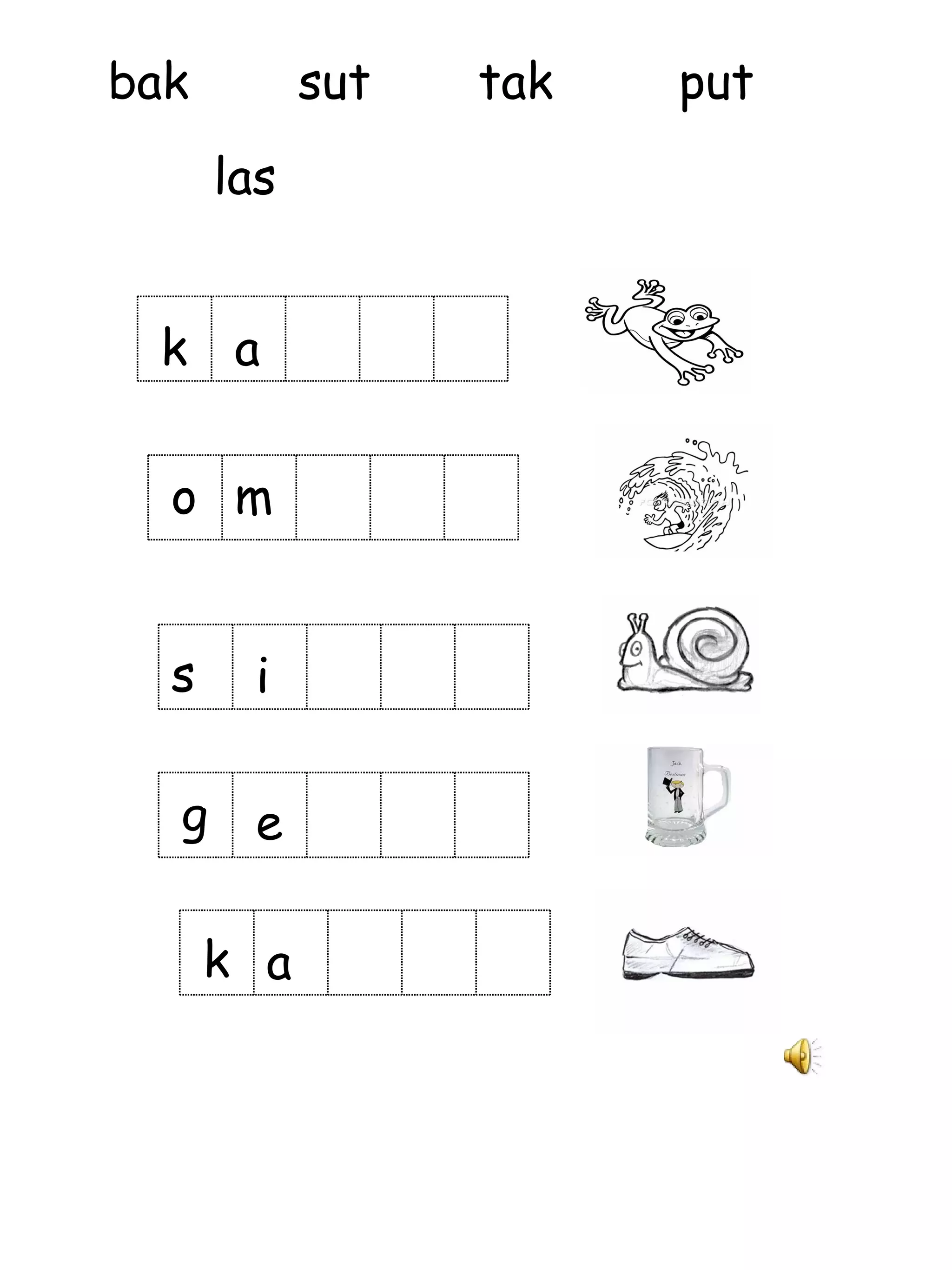 k a o m s i g e k a bak sut tak put las 