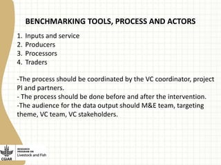Experience with value chain benchmarking tools 