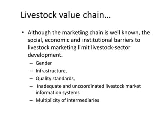 Innovation strategies for integrating gender into a livestock value chain