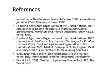 Innovation strategies for integrating gender into a livestock value chain