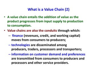Sheep and goat value chains development in Ethiopia: Basic concepts of value chain analysis