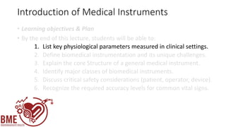 Basic Concepts of Medical Instruments/ Transducers | PDF