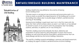 Building Maintenance