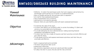 Building Maintenance