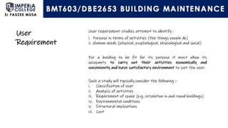 Building Maintenance
