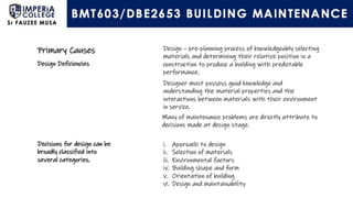 Building Maintenance