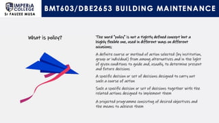 Building Maintenance