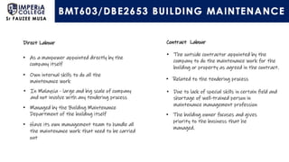 Building Maintenance