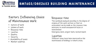 Building Maintenance