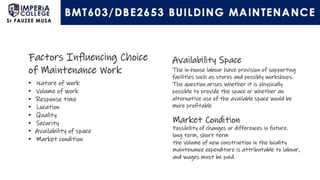 Building Maintenance