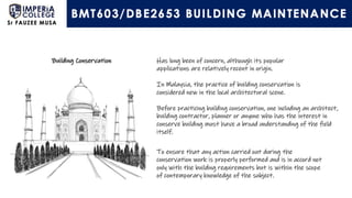 Building Maintenance