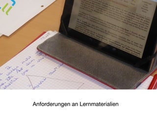 Anforderungen an Lernmaterialien
 