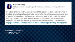 How Many Answers?
How Many Views?
 