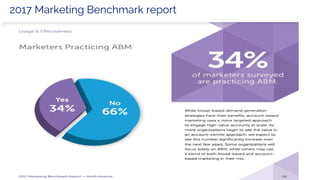 2017 Marketing Benchmark report
 
