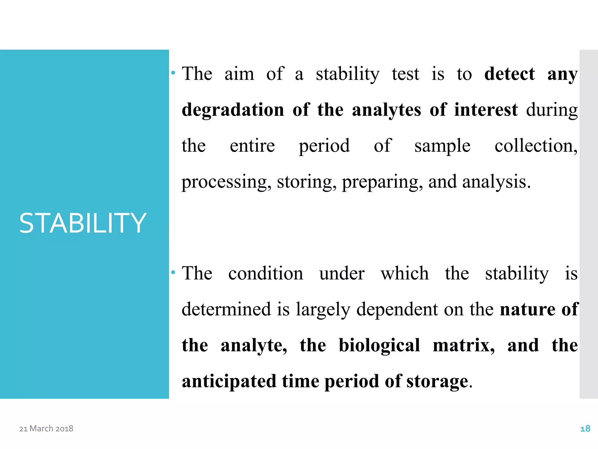 Bioanalytical Method Validation | PPTX