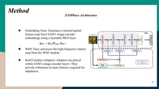 Sam Image Encoder SAMWave: Adapting Segment Anything Model to difficult tasks | PDF