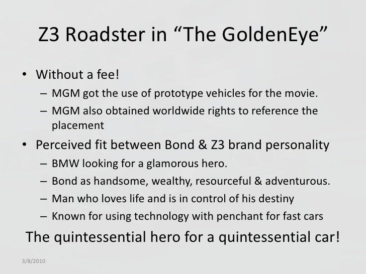 harvard case launching the bmw z3 roadster Launching the bmw z3 roadster management report section this case report was jointly prepared by the following team members all members of the team contributed equally to the project danny riley adil kouch ron dicillo executive summary bmw will be going through a crucial time period for their future success. harvard case launching the bmw z3 roadster Launching the bmw z3 roadster management report section this case report was jointly prepared by the following team members all members of the team contributed equally to the project danny riley adil kouch ron dicillo executive summary bmw will be going through a crucial time period for their future success.