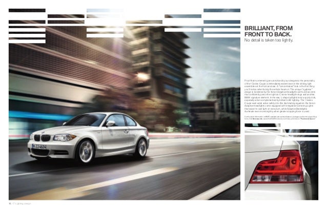 2013 Bmw 1 Series Coupe Brochure Ky Louisville Bmw Dealer