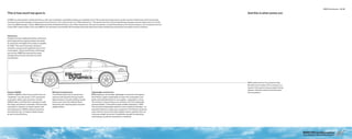 32 | 33

This is how much has gone in.                                                        And this is what comes out.




Valvetronic




                                                                                     BMW models have low CO2 emissions today.
                                                                                     But that’s just for starters. We’re carrying on our
                                                                                     research in the quest to bring you greater driving
                                                                                     pleasure, with fewer emissions and decreased
Double-VANOS                    Efficient transmissions   Lightweight construction   fuel consumption.




                                                                                                                                           BMW Ef cientDynamics
                                                                                                                                           Less emissions. More driving pleasure.
 