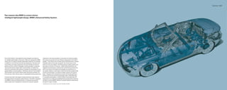 Safety features 46 | 47




Two reasons why BMW is a smart choice:
Intelligent lightweight design. BMW’s Advanced Safety System.




One of the 6 Series’ most significant technological innovations is         response to real-world accidents. In the event of a severe accident,
its intelligent lightweight construction. Wherever appropriate, BMW        this system can decide the most effective deployment of the 650i’s
makes use of a range of durable, lightweight materials. For example,       airbags.1 The 6 Series also includes Active Head Restraints, a feature
in addition to much of the front and rear suspension, the doors and        that helps reduce front-seat occupants’ risk of neck injury in the
front section are made of aluminum; the front fenders are thermo-          event of a rear-end collision. All 6 Series passive safety systems are
plastic; and the trunk lid is fiberglass-reinforced plastic composite.     activated in a fraction of a second – safety-belt pretensioners are
The lowered vehicle weight offers many benefits: increased fuel            triggered; the fuel pump is switched off; central locking unlocks the
efficiency; optimized road holding, for greater driving pleasure; and a    doors; and interior and hazard warning lights are switched on. In
greater ability to avoid accidents – otherwise known as “active safety.”   low-speed collisions, crash tubes in the front and rear bumpers help
Add the 650i’s near-perfect 50/50 weight distribution between the          prevent body damage. In accidents at higher speeds, the 6 Series
front and rear axles, and you enjoy an unparalleled driving experience.    body – designed with outstanding torsional and bending stiffness –
                                                                           directs crash forces around the passenger cabin, while deforming
A vehicle that offers this degree of high performance also requires        in a predetermined pattern. And the 6 Series Convertible adds the
the highest levels of protective safety features. The 650i is equipped     reassurance of a reinforced windshield frame positioned for maximum
with BMW’s Advanced Safety System: a comprehensive passive                 strength, as well as BMW’s Rollover Protection System, enhancing all
safety system that is designed to enhance the restraint systems’           occupants’ margin of safety.
                                                                           1 Depending upon the type of accident, none, some or all airbags may deploy.
 