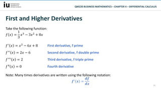 Calculus Double Prime Differential Calculus | PPTX