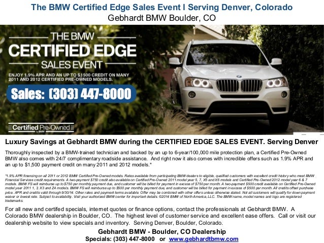 Bmw Dealership Denver >> Bmw Certified Edge Sales Event L Serving Denver Colorado Bmw Dealership Denver >> Bmw Certified Edge Sales Event L Serving Denver Colorado