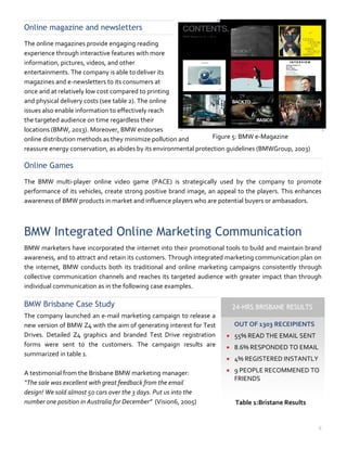 Analysis of BMW e-marketing strategies | PDF