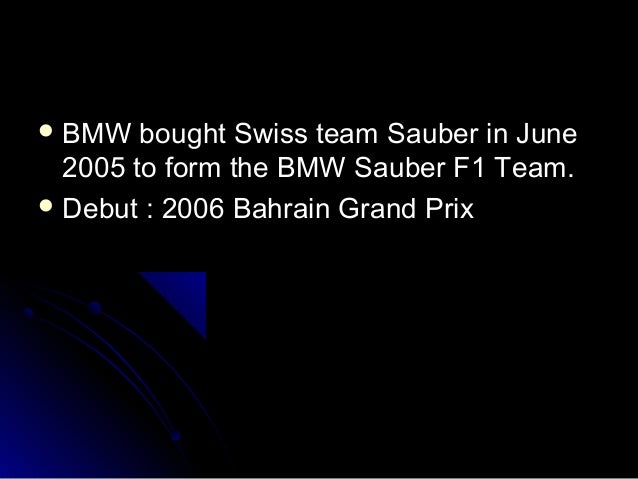 Bmw marketing report