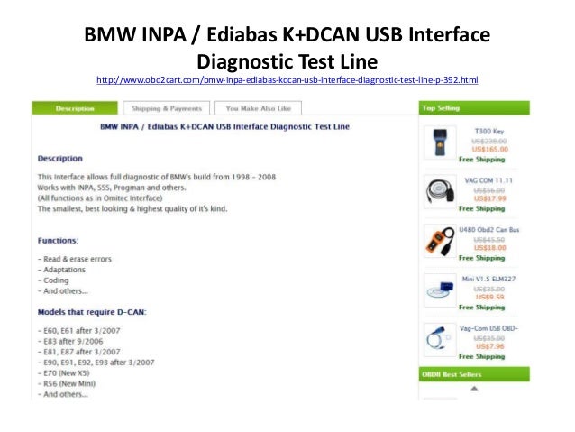 bmw inpa ediabas k-line usb interface