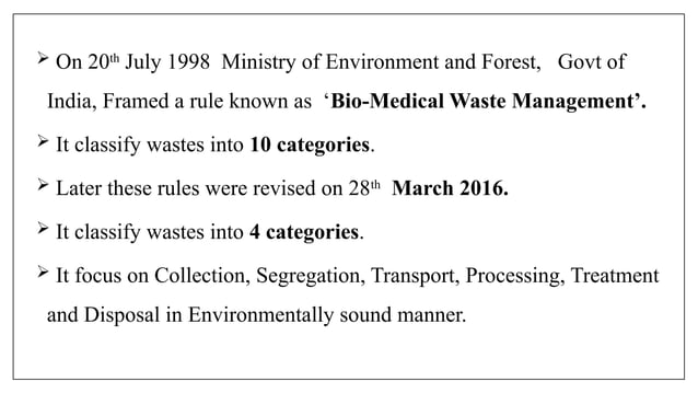 Biomedical Waste Management Bmwm Pptx
