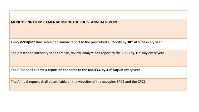 Bmw mgmt rules 2016 with amend 2018 | PPTX | Medical Health