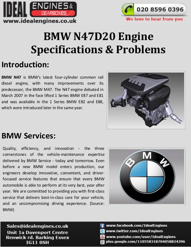 BMW N47D20 Engine