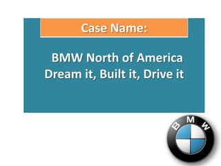 Case Name:

 BMW North of America
Dream it, Built it, Drive it
 