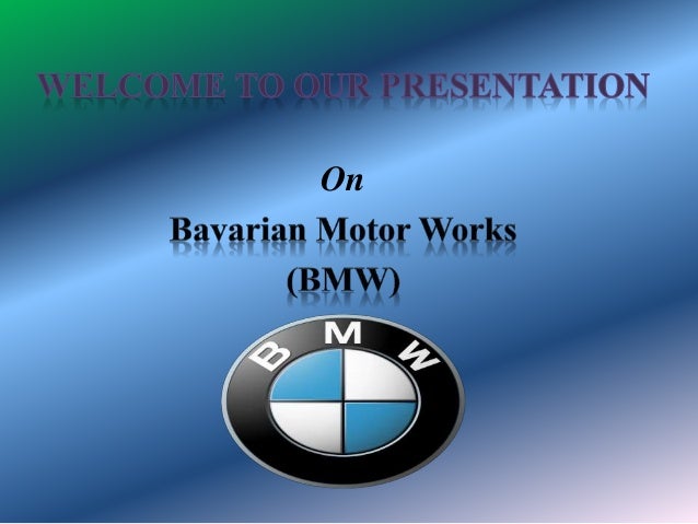 bmw presentation english