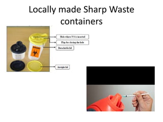 Locally made Sharp Waste
containers
 