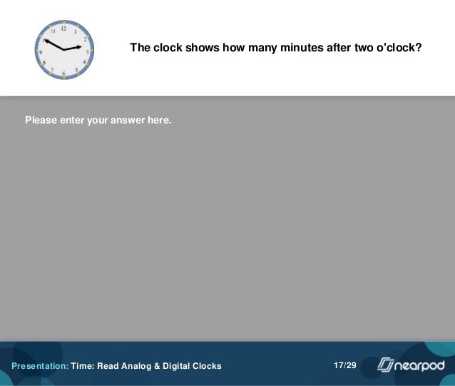 Time Read Analog and Digital Clocks