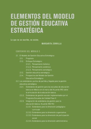 Gestión Estratégica en las Escuelas de Calidad. Orientaciones Prácticas para Directivos y Docentes.