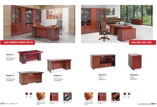 Gỗ MFC sơn PU cao
cấp, chống ẩm, chống
mối mọt.
Bề mặt trơn bóng,
chốngxước.
Mặt bàn ốp tấm da cao
cấp
Gỗ MFC sơn PU cao
cấp, chống ẩm, chống
mối mọt.
Bề mặt trơn bóng,
chốngxước
Linhkiệncaocấp.
BHP-01-00 PU
______
Hộc phụ
1200x430x650
Hdd-03-00 PU
______
Tủ phụ
400x500x600
www.noithatxuanhoa.com.vn
BÀN PHỤ, HỘC PHỤ
14 Catalogue 2017
BÀN TRƯỞNG PHÒNG GỖ PU
BTP-05-01 PU
______
Bàn trưởng phòng
1600x800x760
BTP-03-01 PU
______
Bàn trưởng phòng
1800x900x760
BTP-06-01 PU
______
Bàn trưởng phòng
1600x800x760
XH1 XH2 XH1 XH2
 